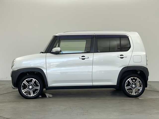スズキ ハスラー X ターボ 兵庫県 2014(平26)年 7.9万km パールホワイト ・社外ナビ/Bluetooth/CD/DVD/フルセグテレビ/・アルパインリアモニター/・ルーフレール/・レーダーブレーキサポート/・運転席シートヒーター/・ビルトインETC/・純正フロアマット/・純正15インチアルミホイール/・横滑り防止装置/・HIDオートライト/・フォグランプ/・アイドリングストップ/・スマートキー