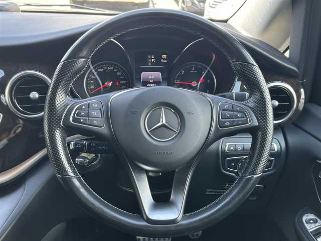 メルセデス・ベンツ Ｖ２２０ d マルコポーロホライゾン 福岡県 2019(令1)年 5万km オブシディアンブラックM 純正ナビ（ラジオ／ＢＴ／ワンセグＴＶ）/ポップアップルーフ/回転式フロントシート/ワイドスクリーンコクピット/ブラインドスポットモニター/レーダーセーフティーパッケージ/ディストロニック・プラス/アテンションアシスト/クロスウインドアシスト/サブバッテリー/リーディングライト/MBUX/アクティブパーキングアシスト/前席シートヒーター/３６０度カメラシステム/デジタルインナーミラー/ＥＴＣ２．０/クリアランスソナー/スペアキー/保証書/取扱説明書