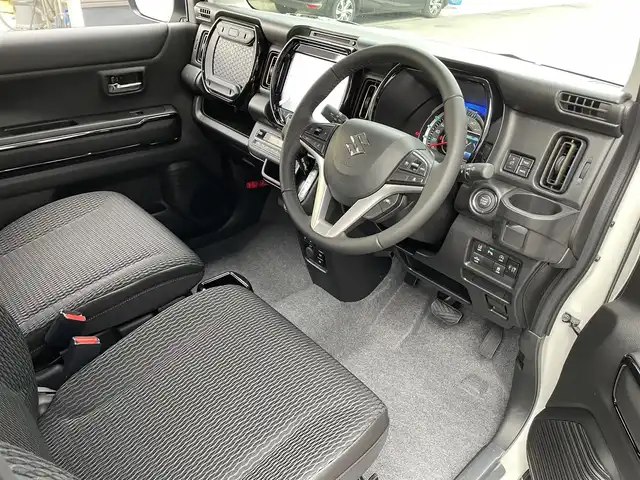 スズキ ハスラー HYBRID X 滋賀県 2025(令7)年 0.1千km ソフトベージュメタリック 届出済未使用車/純正9型スズキコネクトメモリーナビ/全方位カメラ/シートヒーター/前後ソナー/純正１５AW/ステアリングリモコン/追従クルーズコントロール/衝突軽減ブレーキ/LEDヘッドライト/スマートキー/プッシュスタート