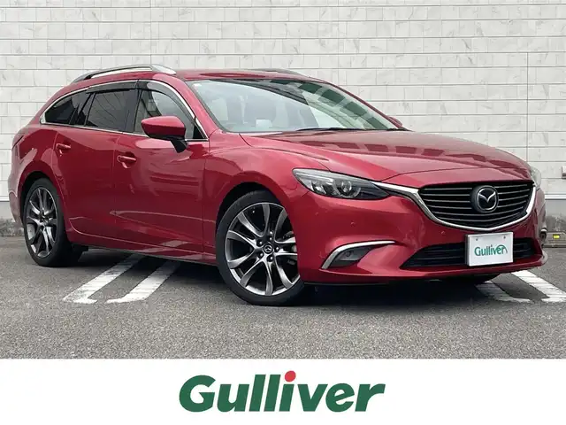 マツダ アテンザ ワゴン XD Lパッケージ 宮崎県 2015(平27)年 8.1万km ソウルレッドプレミアムメタリック 純正ナビ/・フルセグTV・Bluetooth・CD・DVD/バックカメラ/レーダークルーズコントロール/前後パーキングセンサー/衝突被害軽減ブレーキ/車線逸脱警報システム/ブラインドスポットモニター/ドライバーアテンションアラート/ヘッドアップディスプレイ/LEDヘッドランプ/オートライト/オートエアコン/革巻きステアリング/パドルシフト/ブラック革シート/前席パワーシート/シートヒーター/運転席ポジションメモリー/BOSEサウンドシステム/純正19インチアルミホイール/スマートキー/プッシュエンジンスタート/禁煙車