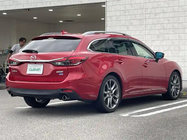 マツダ アテンザ ワゴン XD Lパッケージ 宮崎県 2015(平27)年 8.1万km ソウルレッドプレミアムメタリック 純正ナビ/・フルセグTV・Bluetooth・CD・DVD/バックカメラ/レーダークルーズコントロール/前後パーキングセンサー/衝突被害軽減ブレーキ/車線逸脱警報システム/ブラインドスポットモニター/ドライバーアテンションアラート/ヘッドアップディスプレイ/LEDヘッドランプ/オートライト/オートエアコン/革巻きステアリング/パドルシフト/ブラック革シート/前席パワーシート/シートヒーター/運転席ポジションメモリー/BOSEサウンドシステム/純正19インチアルミホイール/スマートキー/プッシュエンジンスタート/禁煙車