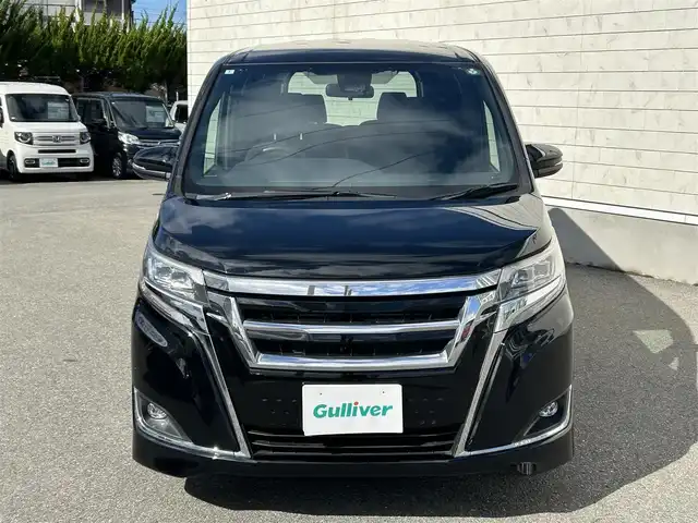 トヨタ エスクァイア Xi 山形県 2018(平30)年 9.2万km ブラック 禁煙車/ワンオーナー/4WD/社外メモリーナビ/・フルセグTV/AM/FM/DVD/Bluetooth/クルーズコントロール/アイドリングストップ/プリクラッシュセーフティ/先行車発進告知/車線逸脱警報/横滑り防止装置/盗難防止装置/LEDヘッドライト/オートライト/オートハイビーム/フロントフォグランプ/片側パワースライドドア/フリップダウンモニター/寒冷地仕様/純正フロアマット/純正ドアバイザー/ETC/冬タイヤ積み込み