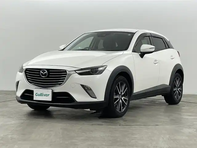 マツダ ＣＸ－３ 20S プロアクティブ 福島県 2017(平29)年 6万km スノーフレイクホワイトパールマイカ 純正ＳＤナビゲーション　/【AM/FM/DVD/CD/Bluetooth/フルセグ/AUX】/衝突軽減システム　/・BSM/・車線逸脱警報/・標識認識機能/・レーダークルーズコントロール/・コーナーセンサー/・ヘッドアップディスプレイ/バックカメラ　/ドライブレコーダー　/ＥＴＣ　/ハーフレザーシート/ステアリングスイッチ　/・革巻きステアリング　/・チルトステアリング　/プッシュスタート　/・スマートキー/・スペアキー/プッシュスタート/・スマートキー/・スペアキー/LEDライト/・オートライト/取扱説明書/・保証書
