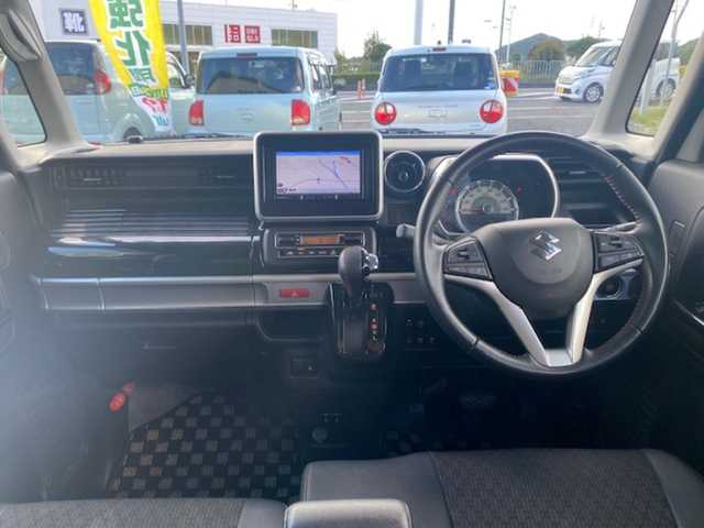 スズキ スペーシア カスタム HYBRID XS 栃木県 2021(令3)年 4.8万km アーバンブラウンパールメタリック 社外ナビ（AM/FM/BT/DVD/AUX)/・ワンセグTV/追従付きクルーズコントロール/アイドリングストップ/ステアリングスイッチ/シートヒーター/パーキングアシスト/衝突軽減システム/横滑り防止/LEDヘッドライト