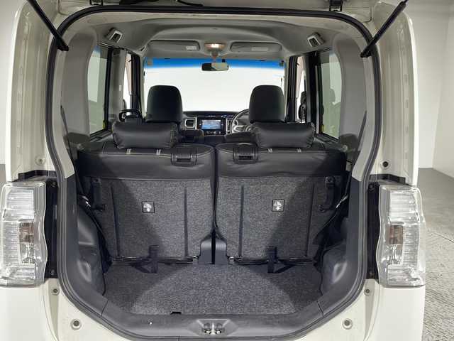 ダイハツ タント カスタム RS スマートセレ SA 沖縄県 2014(平26)年 9.2万km パールホワイトⅢ 県外仕入/禁煙車/社外SDナビ/CD/DVD/SD/BT/フルセグ/ETC/衝突被害軽減システム/横滑り防止装置/アイドリングストップ/レザー調シートカバー/LEDヘッドライト/オートライト/純正15インチAW/純正フロアマット/プッシュスタート/スマートキー