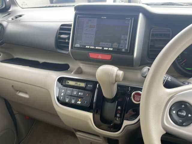 ホンダ Ｎ ＢＯＸ G Lパッケージ 福島県 2012(平24)年 12.2万km クリスタルブラックパール 社外SDナビ/(DVD/USB/FM/AM)/ワンセグTV/片側電動スライドドア/横滑り防止装置/アイドリングストップ/ETC/ハロゲン/フロアマット/電動格納ミラー/プッシュスタート/スマートキー/スペアキー/取扱説明書