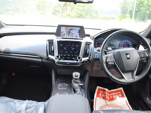 トヨタ クラウン RS アドバンス 兵庫県 2018(平30)年 4.2万km ホワイトパールクリスタルシャイン 純正ナビ/フルセグTV/パノラミックビューモニター/純正デジタルインナーミラー/黒革シート/シートエアコン/パワーシート/ヘッドアップディスプレイ/ETC2.0/プッシュスタート＆スマートキー2個