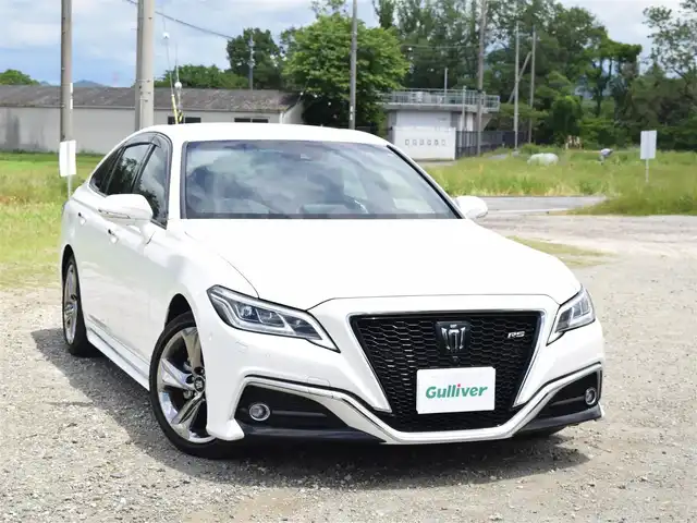 トヨタ クラウン RS アドバンス 兵庫県 2018(平30)年 4.2万km ホワイトパールクリスタルシャイン 純正ナビ/フルセグTV/パノラミックビューモニター/純正デジタルインナーミラー/黒革シート/シートエアコン/パワーシート/ヘッドアップディスプレイ/ETC2.0/プッシュスタート＆スマートキー2個