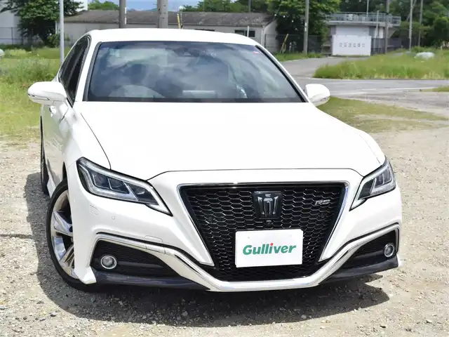 トヨタ クラウン RS アドバンス 兵庫県 2018(平30)年 4.2万km ホワイトパールクリスタルシャイン 純正ナビ/フルセグTV/パノラミックビューモニター/純正デジタルインナーミラー/黒革シート/シートエアコン/パワーシート/ヘッドアップディスプレイ/ETC2.0/プッシュスタート＆スマートキー2個