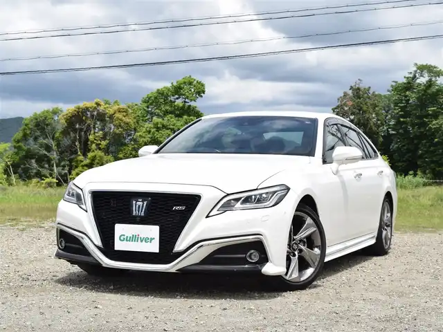トヨタ クラウン RS アドバンス 兵庫県 2018(平30)年 4.2万km ホワイトパールクリスタルシャイン 純正ナビ/フルセグTV/パノラミックビューモニター/純正デジタルインナーミラー/黒革シート/シートエアコン/パワーシート/ヘッドアップディスプレイ/ETC2.0/プッシュスタート＆スマートキー2個