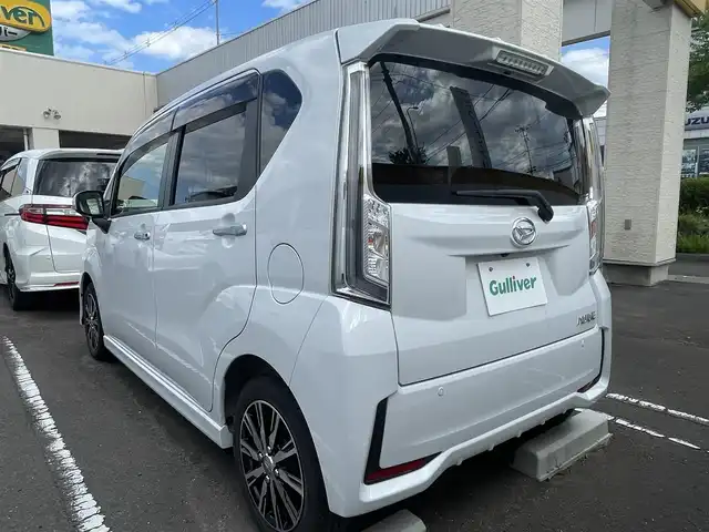 ダイハツ ムーヴ カスタム X VS SAⅢ 宮城県 2022(令4)年 0.3万km シャイニングホワイトパール 純正メモリーナビ/フルセグTV/（CD/BT）/アラウンドビューモニター/スマートアシスト3/・衝突回避支援ブレーキ機能/・衝突警報機能（対車両/歩行者）/・車線逸脱警報機能/・誤発進抑制制御機能（前方/後方）/・先行車発進お知らせ機能/・オートハイビーム/LEDヘッドライト/スマートキー/ドライブレコーダー/D席シートヒーター/横すべり防止装置/オートライト/スペアキ－/保証書/取扱説明書