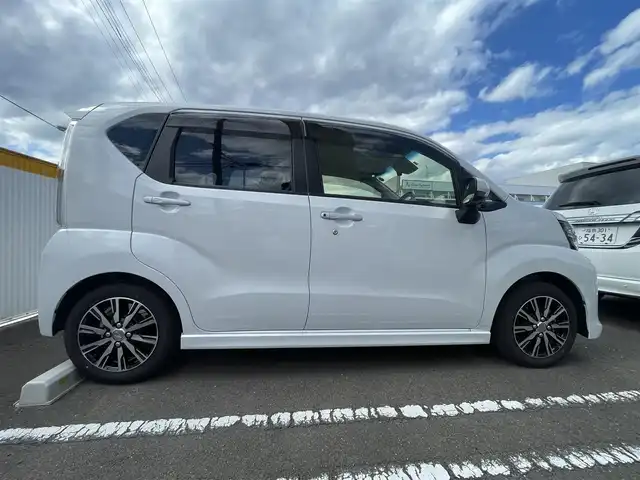 ダイハツ ムーヴ カスタム X VS SAⅢ 宮城県 2022(令4)年 0.3万km シャイニングホワイトパール 純正メモリーナビ/フルセグTV/（CD/BT）/アラウンドビューモニター/スマートアシスト3/・衝突回避支援ブレーキ機能/・衝突警報機能（対車両/歩行者）/・車線逸脱警報機能/・誤発進抑制制御機能（前方/後方）/・先行車発進お知らせ機能/・オートハイビーム/LEDヘッドライト/スマートキー/ドライブレコーダー/D席シートヒーター/横すべり防止装置/オートライト/スペアキ－/保証書/取扱説明書