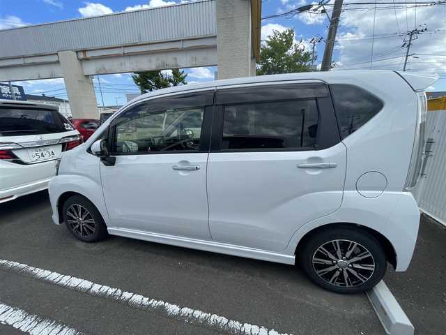 ダイハツ ムーヴ カスタム X VS SAⅢ 宮城県 2022(令4)年 0.3万km シャイニングホワイトパール 純正メモリーナビ/フルセグTV/（CD/BT）/アラウンドビューモニター/スマートアシスト3/・衝突回避支援ブレーキ機能/・衝突警報機能（対車両/歩行者）/・車線逸脱警報機能/・誤発進抑制制御機能（前方/後方）/・先行車発進お知らせ機能/・オートハイビーム/LEDヘッドライト/スマートキー/ドライブレコーダー/D席シートヒーター/横すべり防止装置/オートライト/スペアキ－/保証書/取扱説明書