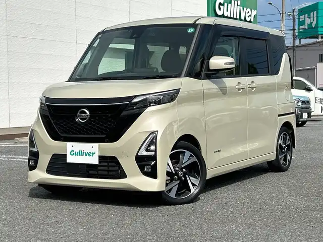 日産 ルークス HWS Gターボ プロパイロットED 千葉県 2020(令2)年 3.3万km フローズンバニラパール ９型ナビＭＭ３１９Ｄ－Ｌ　全方位カメラ　プレミアムグラデーションインテリア　両側電動スライド　プロＰｉｌｏｔ　ハンズフリースライド　　ＵＳＢ　ドラレコ　ＥＴＣ　ＬＥＤライト フローズンバニラパール