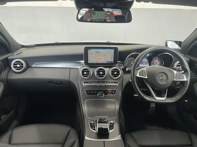 メルセデス・ベンツ Ｃ２２０ｄ ワゴン スポーツ 静岡県 2016(平28)年 4万km ポーラホワイト ワンオーナー/レーダーSFT・パッケージ/本革シート/ACC/LKA/パーキングアシスト/衝突軽減ブレーキ/純正コマンドナビ/メモリー付きパワーシート（フロント）/シートヒーター（フロント）/パワーバックドア/レーダー探知機