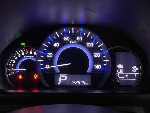 スズキ スペーシア G リミテッド 島根県 2016(平28)年 12.3万km ムーンライトバイオレットPM 登録時走行距離122574km/社外ナビ(Bluetooth・AM・FM・CD・DVD)/片側パワースライドドア/シートヒーター(運転席)/アイドリングストップ/衝突被害軽減ブレーキ/横滑り防止装置/レーンキープアシスト/プッシュスタート/スマートキー/純正フロアマット/保証書/取扱説明書/禁煙車