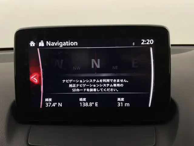 マツダ デミオ 13S 新潟県 2017(平29)年 2.2万km ソニックシルバーM スマートシティブレーキサポート/純正SDナビ/　CD/DVD/Bluetooth/フルセグTV/バックカメラ/LEDオートライト/シートヒーター/ブラインドスポットモニター/ステアリングリモコン/電格ミラー/ウィンカーミラー/アイドリングストップ/スマートキー/スペアキー/ビルトインETC