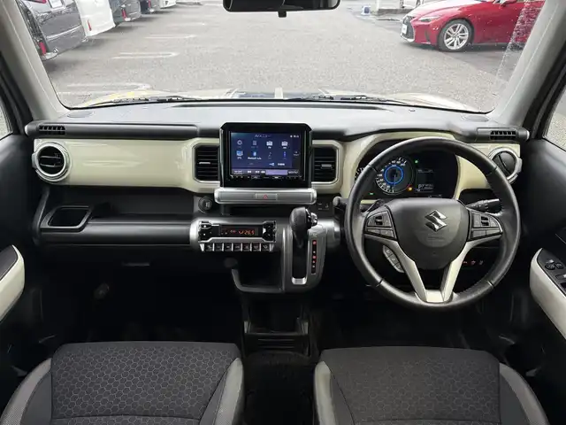 スズキ クロスビー HYBRID MZ 千葉県 2019(令1)年 3.9万km キャラバンアイボリーパールメタリック/ホワイト 2トーンルーフ 純正SDナビ（AM/FM/CD/DVD/Bluetooth)/フルセグTV/バックカメラ/全方位モニター/ETC/クルーズコントロール/パドルシフト/デュアルセンサーブレーキサポート/ESP/前席シートヒーター/後席テーブル/純正フロアマット/スタッドレスタイヤt付（175/65R15)/純正16インチアルミホイール/LEDヘッドライト/フォグランプ