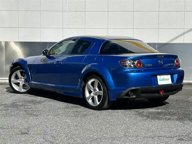マツダ ＲＸ－８ タイプ S 東京都 2007(平19)年 4.7万km ウィニングブルーメタリック マツダスピードフロントノーズ/BOSEサウンド/純正CDオーディオ/　CD/AM・FM//純正18インチアルミホイール/HIDヘッドライト/フォグランプ/ヘッドライトレベライザー/革巻きステアリングホイール/革巻きシフトノブ/ステアリングスイッチ/アルミペダル/電動格納ミラー/純正フロアマット/カードキー×2/保証書/取扱説明書/スペアキー