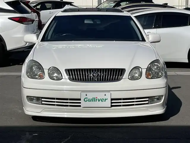 トヨタ アリスト V300 ベルテックエディション 群馬県 2005(平17)年 7.7万km ホワイトパールクリスタルシャイン 純正HDDナビ/JBLサウンド/サンルーフ/黒レザーシート/木目調内装/前席シートヒーター/前席パワーシート/本革ステアリング/純正17インチアルミホイール/クルーズコントロール/ETC/フォグランプ/パワーステアリング/純正フロアマット