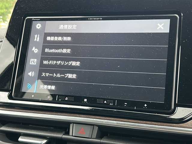 日産 オーラ G FOUR レザーエディション 福島県 2024(令6)年 1.3万km ガーネットレッド/スーパーブラック 2トーン ワンオーナー　９インチナビ　全周囲Ｃ　フルセグ　ＤＶＤ再生　ＢＴ　デジタルインナーミラー　ブラックレザーシート　シートヒーター　ハンドルヒーター　ＢＳＭ　純正１７インチＡＷ　夏タイヤ積込　スペアキー