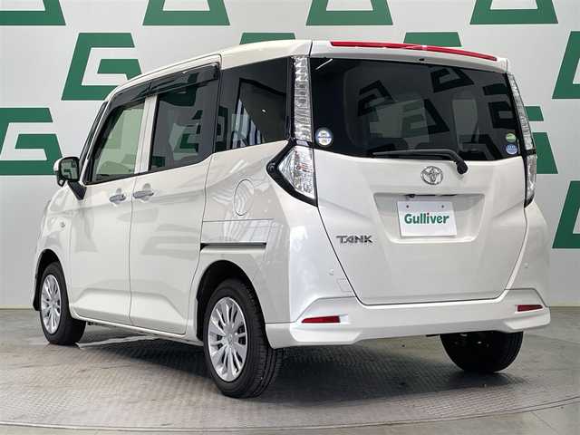 トヨタ タンク X S 鹿児島県 2018(平30)年 3.9万km パールホワイトⅢ 禁煙　/純正ナビ　/(ワンセグＴＶ/ＡＵＸ)/バックカメラ　/左側パワースライドドア　/後方コーナーセンサー　/横滑り防止機能　/車線逸脱警報　/純正フロアマット　/純正アルミホイール　/ロール式サンシェード　/ドアバイザー/スマートキー/プッシュスタート