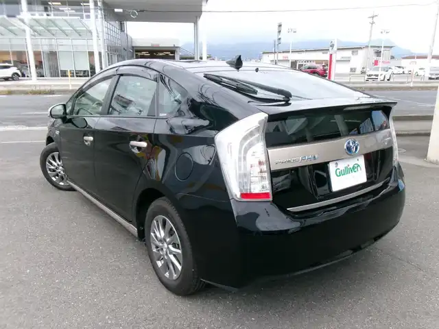トヨタ プリウス ＰＨＶ G 群馬県 2014(平26)年 2.8万km アティチュードブラックマイカ ワンオーナー/合皮ハーフレザーシート/シートヒーター/ヒーター付革巻ハンドル/クルーズコントロール/SDナビ/フルセグテレビ/バックカメラ/ETC/200V充電ケーブル