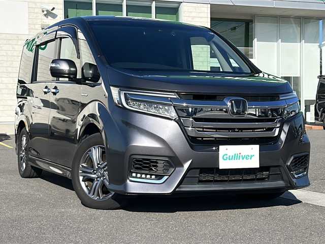 ホンダ ステップワゴン スパーダ ハイブリッド G EX ホンダセンシング 香川県 2018(平30)年 7.6万km モダンスティールM 〇純正ナビ/〇フルセグTV/〇両側パワースライドドア/〇バックカメラ/〇ビルトインETC/〇ドライブレコーダー/〇アダプティプクルーズコントロール/〇ホンダセンシング/〇SRSエアバッグ/〇LEDヘッドランプ/〇LEDフロントフォグランプ/〇デュアルオートエアコン/〇革巻きステアリングホイール/〇ハーフレザーシート/〇シートヒーター/シートバックテーブル/〇ロールサンシェード/〇純正16インチアルミホイール/〇充電用USB端子/〇スマートキーシステム/〇禁煙車