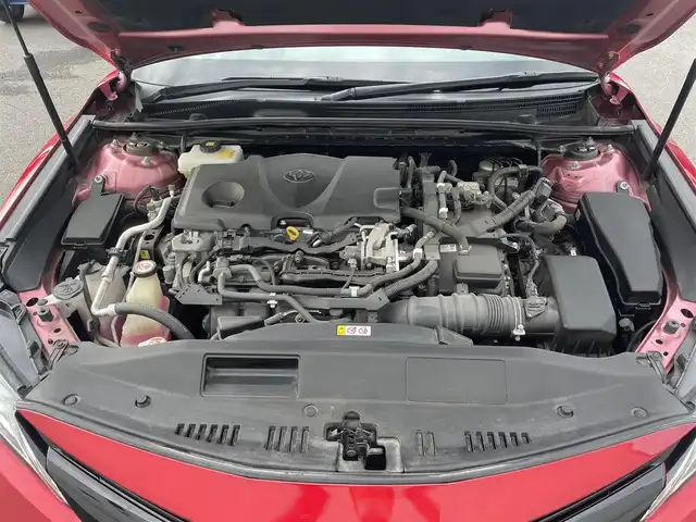 トヨタ カムリ G レザーパッケージ 佐賀県 2017(平29)年 7.4万km エモーショナルレッド TRDフルエアロ/トヨタセーフティセンス/・プリクラッシュセーフティ/・レーンディパーチャーアラート/・レーダークルーズコントロール/・オートマチックハイビーム/インテリジェントクリアランスソナー/ブラインドスポットモニター/リアクロストラフィックアラート/純正SDナビ/・バックカメラ/・フルセグTV/BT/CD/DVD/・TVキャンセラー/純正ドラレコ/純正18インチAW/レザーシート/前席パワーシート/前席シートヒーター/LEDヘッドライト/フォグランプ/プッシュスタート/電動パーキングスイッチ/取扱説明書/保証書