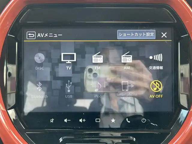 スズキ ハスラー HYBRID X 静岡県 2021(令3)年 3.1万km バーミリオンオレンジ/ガンメタリック2トーン 純正9インチナビ/　（BT/AppleCarPlay/AndroidAuto/DVD/CD)/フルセグTV/全方位カメラ/バックカメラ/スズキセーフティサポート/衝突被害軽減システム/レーンキープアシスト/横滑り防止装置/前席シートヒーター/プッシュスタート/スマートキー/後方コーナーセンサー/ビルトインETC2.0/純正15インチアルミホイール/LEDヘッドライト/保証書/取扱説明書