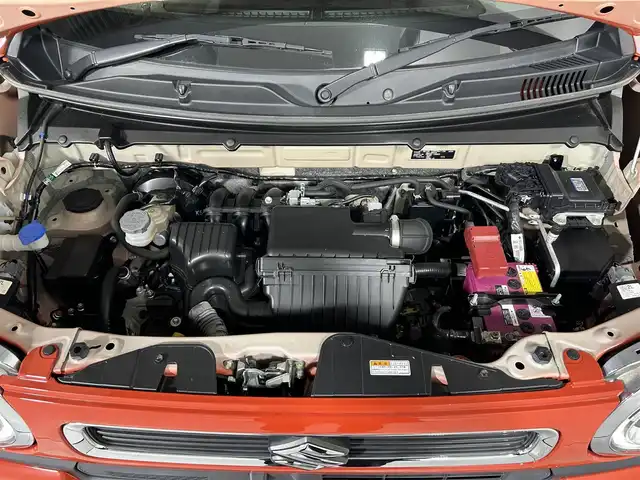 スズキ ハスラー HYBRID X 佐賀県 2021(令3)年 3.1万km バーミリオンオレンジ/ガンメタリック2トーン 純正9インチナビ/　（BT/AppleCarPlay/AndroidAuto/DVD/CD)/フルセグTV/全方位カメラ/バックカメラ/スズキセーフティサポート/衝突被害軽減システム/レーンキープアシスト/横滑り防止装置/前席シートヒーター/プッシュスタート/スマートキー/後方コーナーセンサー/ビルトインETC2.0/純正15インチアルミホイール/LEDヘッドライト/保証書/取扱説明書