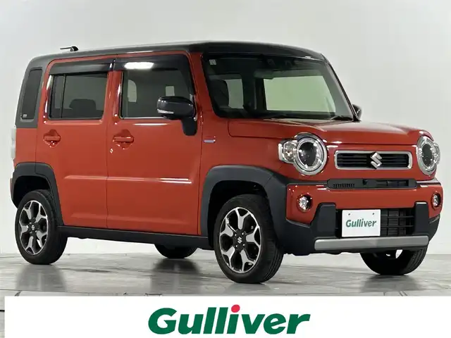 スズキ ハスラー HYBRID X 佐賀県 2021(令3)年 3.1万km バーミリオンオレンジ/ガンメタリック2トーン 純正9インチナビ/　（BT/AppleCarPlay/AndroidAuto/DVD/CD)/フルセグTV/全方位カメラ/バックカメラ/スズキセーフティサポート/衝突被害軽減システム/レーンキープアシスト/横滑り防止装置/前席シートヒーター/プッシュスタート/スマートキー/後方コーナーセンサー/ビルトインETC2.0/純正15インチアルミホイール/LEDヘッドライト/保証書/取扱説明書
