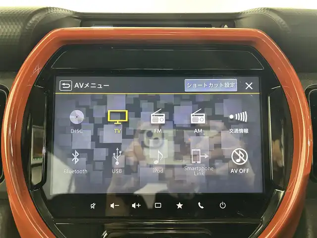 スズキ ハスラー HYBRID X 佐賀県 2021(令3)年 3.1万km バーミリオンオレンジ/ガンメタリック2トーン 純正9インチナビ/　（BT/AppleCarPlay/AndroidAuto/DVD/CD)/フルセグTV/全方位カメラ/バックカメラ/スズキセーフティサポート/衝突被害軽減システム/レーンキープアシスト/横滑り防止装置/前席シートヒーター/プッシュスタート/スマートキー/後方コーナーセンサー/ビルトインETC2.0/純正15インチアルミホイール/LEDヘッドライト/保証書/取扱説明書