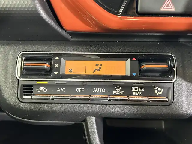 スズキ ハスラー HYBRID X 佐賀県 2021(令3)年 3.1万km バーミリオンオレンジ/ガンメタリック2トーン 純正9インチナビ/　（BT/AppleCarPlay/AndroidAuto/DVD/CD)/フルセグTV/全方位カメラ/バックカメラ/スズキセーフティサポート/衝突被害軽減システム/レーンキープアシスト/横滑り防止装置/前席シートヒーター/プッシュスタート/スマートキー/後方コーナーセンサー/ビルトインETC2.0/純正15インチアルミホイール/LEDヘッドライト/保証書/取扱説明書