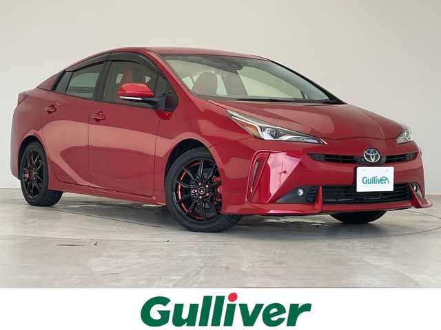 トヨタ プリウス S ツーリングセレクション 愛知県 2021(令3)年 1.7万km エモーショナルレッドⅡ プリクラッシュセーフティー/純正9型ナビ ＳＤカードなし/全方位カメラ/レーダークルーズコントロール/シートヒーター/フルセグ/CD DVD/Bluetooth/バックカメラ/コーナーセンサー/アルミホイール/ステアリングヒーター/オートマチックハイビーム/ETC/ステアリングスイッチ/スマートキー/プッシュスタート