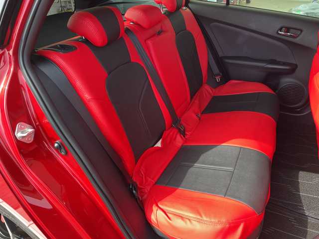 トヨタ プリウス S ツーリングセレクション 愛知県 2021(令3)年 1.7万km エモーショナルレッドⅡ プリクラッシュセーフティー/純正9型ナビ ＳＤカードなし/全方位カメラ/レーダークルーズコントロール/シートヒーター/フルセグ/CD DVD/Bluetooth/バックカメラ/コーナーセンサー/アルミホイール/ステアリングヒーター/オートマチックハイビーム/ETC/ステアリングスイッチ/スマートキー/プッシュスタート