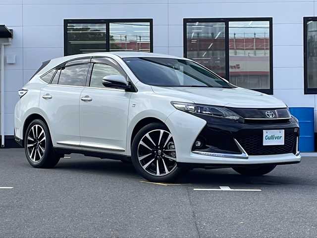 トヨタ ハリアー エレガンス GRスポーツ 山口県 2020(令2)年 3.8万km ホワイトパールクリスタルシャイン ワンオーナー/純正9インチナビ/・フルセグテレビ/・Bluetooth/・AM/FM/CD/DVD/バックカメラ/ETC/ドライブレコーダー/トヨタセーフティセンス/・プリクラッシュセーフティ/・レーンディパーチャーアラート/・オートマチックハイビーム/・レーダークルーズコントロール/D席パワーシート/純正LEDヘッドライト/スマートキー/スペアキー/純正フロアマット/サイドバイザー/アイドリングストップ/純正19インチAW