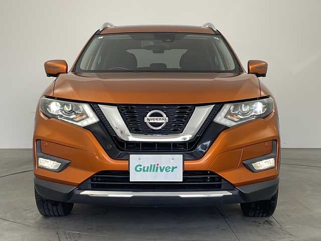 日産 エクストレイル ハイブリッド 20X エマージェンシーブレーキ 兵庫県 2017(平29)年 11.7万km プレミアムコロナオレンジ ・サンルーフ/・プロパイロット/・エマージェンシーブレーキ/・後側方車両検知警報/・ふらつき警報/・進入禁止警報/・フロント、リアソナー/・移動物検知機能/・BSM/・メーカーオプションナビ/・フルセグ＆BT＆USB＆DVD/・アラウンドビューモニター/・デジタルインナーミラー/・ステアリングリモコン/・電子パーキング/・オートホールド/・ミラーヒーター/・パワーバックドア/・スマートキー/・プッシュスタート/・フロアマット/・LEDライト/・純正17インチアルミホイール/・ルーフレール