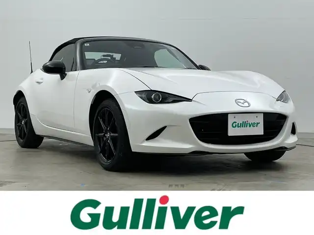 マツダ ロードスター S 岡山県 2024(令6)年 0.9万km スノーフレイクホワイトパールマイカ 純正ディスプレイオーディオ　/ビルトインＥＴＣ　/ＬＥＤヘッドライト　/ドライブレコーダー　前後/Ｂｌｕｅｔｏｏｔｈ　/コーナーセンサー　後/オートハイビーム　/スマートキー　/ミュージックプレイヤー　/純正アルミホイール/禁煙車/純正フロアマット/新車保証書/スペアキー×１