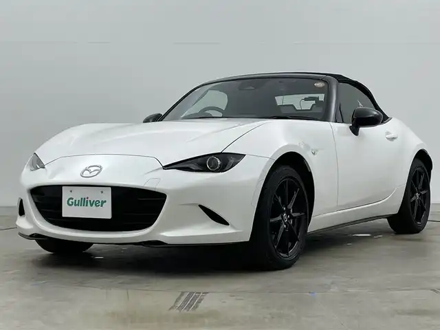 マツダ ロードスター S 岡山県 2024(令6)年 0.9万km スノーフレイクホワイトパールマイカ 純正ディスプレイオーディオ　/ビルトインＥＴＣ　/ＬＥＤヘッドライト　/ドライブレコーダー　前後/Ｂｌｕｅｔｏｏｔｈ　/コーナーセンサー　後/オートハイビーム　/スマートキー　/ミュージックプレイヤー　/純正アルミホイール/禁煙車/純正フロアマット/新車保証書/スペアキー×１