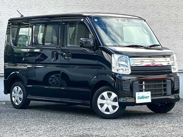 スズキ エブリィ ワゴン JPターボ 大阪府 2021(令3)年 6.2万km ブルーイッシュブラックパール3 ワンオーナー/純正ＳＤナビ　型式：ＣＮ－ＲＺ７６５Ｗ/（ＦＭ／ＡＭ／ＢＴ／ＣＤ／ＤＶＤ／ＳＤ）/フルセグＴＶ/社外ドラレコ(TZ-D102)/ETC/デュアルカメラブレーキサポート/先行車発進お知らせ/前後誤発進抑制機能/車線逸脱警報/後方クリアランスソナー/後退時ブレーキサポート/両側スライドドアイージークローザー/純正フロアマット/オートライト/オートハイビーム/電動格納ミラー/両側スライドドアイージークローザー/純正フロアマット/プッシュエンジンスタート/キセノンヘットライト/電動格納ミラー