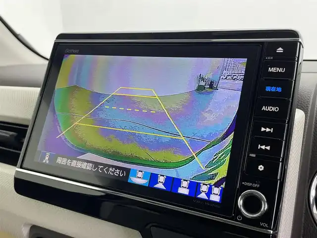 ホンダ Ｎ ＷＧＮ L ホンダセンシング 千葉県 2019(令1)年 0.8万km ホライズンシーブルーパール 純正9インチメモリナビ/　(CD DVD BT MSV USB TV)/バックカメラ/ビルトインETC/ホンダセンシング/・衝突軽減ブレーキ/・誤発進抑制機能/・歩行者事故低減ステアリング/・先行車発進お知らせ機能/・標識認識機能/・路外逸脱抑制機能/・渋滞追従機能付きアダクティブクルーズコントロール/・車線維持支援システム/・後方誤発進抑制機能/・オートハイビーム/横滑り防止装置/前後コーナーセンサー/電動パーキングブレーキ/ブレーキホールドスイッチ/LEDライト/フォグランプ/ヘッドライトレベライザー/Modulo製14インチAW/ドアバイザー/D席シートヒーター/充電用USB端子/プッシュスタート/スマートキー/取扱説明書
