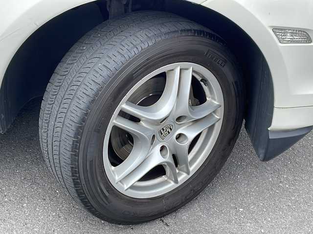 ポルシェ カイエン 長野県 2008(平20)年 9.4万km 白 ４WD/サンルーフ/オレンジレザーシート/社外HDDナビ/バックカメラ/純正１８インチアルミ/社外１７インチAW付冬タイヤ積込