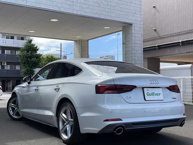 アウディ Ａ５ SB 45TFSIクワトロ スポーツ 道央・札幌 2018(平30)年 2.5万km グレイシアホワイトメタリック 4WD/純正ナビ/　(フルセグTV/AM/AM/CD/DVD/SD/AUX/BT)/全周囲カメラ/電動パーキング/オートブレーキホールド/前席パワーシート/前席シートヒーター/ステアリングスイッチ/パーキングアシスト/ドライブモード選択/前後コーナーセンサー/クルーズコントロール/パワーバックドア/純正アルミホイール/ETC2.0/スペアキー