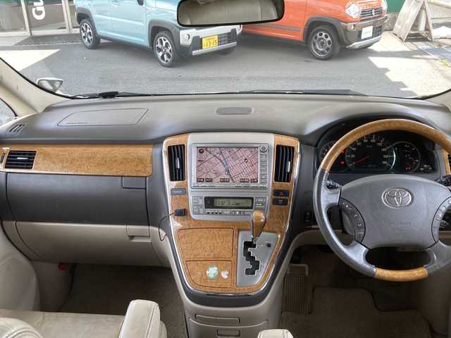 トヨタ アルファード Ｇ MZ Gエディション 東京都 2006(平18)年 16万km ホワイトパールマイカ 純正ナビゲーション/DVD再生、MD再生/バックカメラ/フリップダウンモニター/サンルーフ/クルーズコントロール/社外ホイール/ETC/レザーシート/純正フロアマット/パワーシート/ABS/横滑り防止機能/オートライト/パワースライドドア