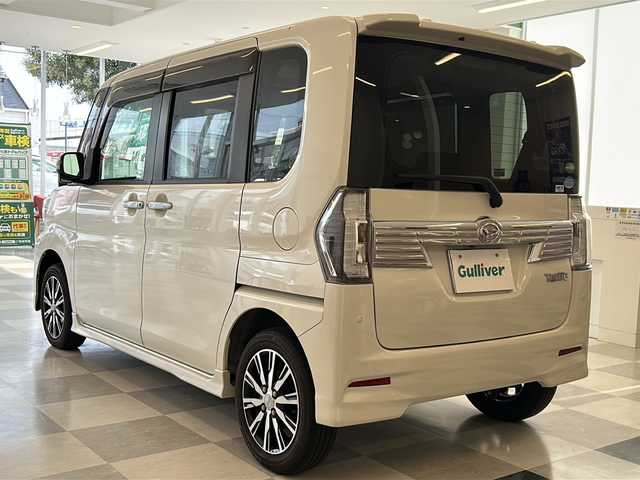 ダイハツ タント カスタム X トップED SA Ⅲ 岐阜県 2017(平29)年 3.6万km パールホワイトⅢ スマートアシスト３/純正ナビ/Bluetooth/フルセグTV/バックカメラ/ドライブレコーダー/プッシュスタート/オートマチック杯ビーム/LEDヘッドライト/LEDフォグライト/スマートキー/プッシュスタート/ハーフレザー