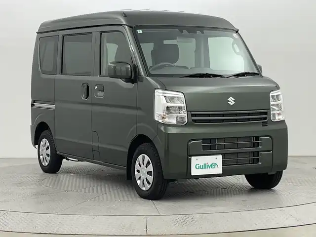 スズキ エブリイ PC 新潟県 2025(令7)年 0.5万km クールカーキPM 4WD/デュアルカメラブレーキサポート/ハイルーフ/両側スライドドア/LEDオートライト/シートヒーター/コーナーセンサー/レーンキープアシスト/パワーウィンドウ/エアコン/リモコンキー/スペアキー/電格ミラー/USB充電