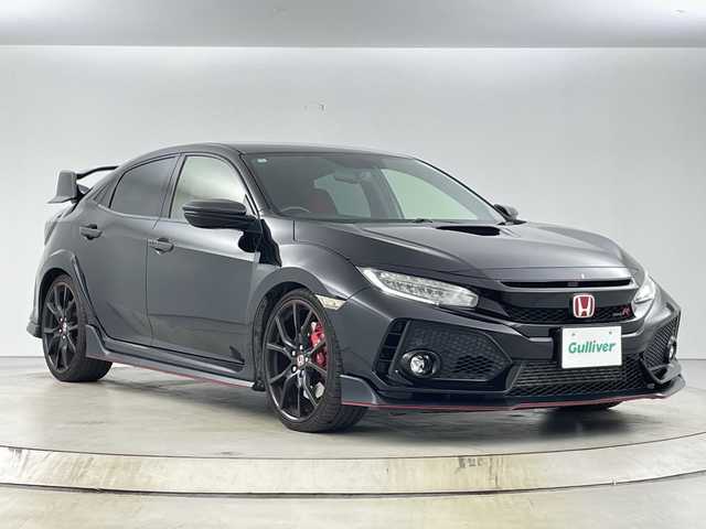 ホンダ シビック タイプR 愛知県 2017(平29)年 5.5万km クリスタルブラックパール 純正７インチナビ/（AppleCarPlay/Bluetooth/DVD再生//ミュージックラック/CD再生）/バックカメラ/ビルトインETC/クルーズコントロール/アイドリングストップ/ドライブモードスイッチ/LEDヘッドランプ/オートライト/20インチ純正アルミホイール/Brembo赤キャリパー/デジタルメーター/ダウンサス/電子パーキングブレーキ/オートホールド/エアロパーツ/保証書/取扱説明書/スペアキー