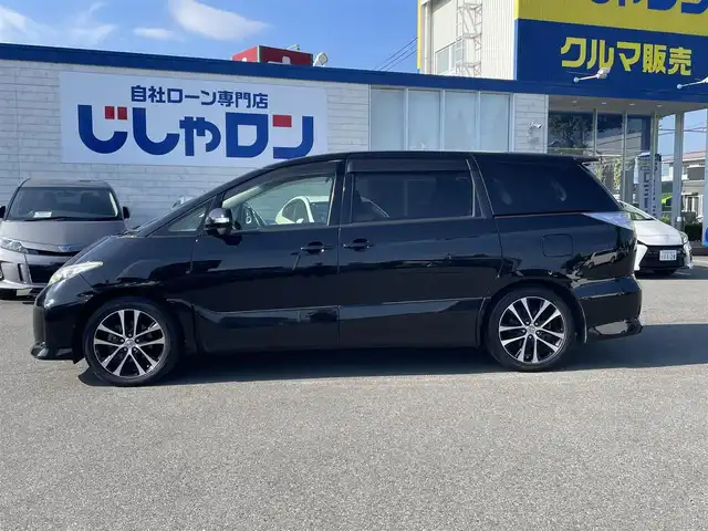 トヨタ エスティマ アエラス 東京都 2013(平25)年 8.7万km ブラック (株)IDOMが運営する【じしゃロン昭島店】の自社ローン専用車両になります。こちらは現金またはオートローンご利用時の価格です。自社ローンご希望の方は別途その旨お申付け下さい/ディーラーOPナビ/BT/SD/CD/DVD/フルセグTV/バックカメラ/エンジンスタートボタン/純正ETC/両側パワースライドドア/スマートキー/電動格納ミラー/純正フロアマット