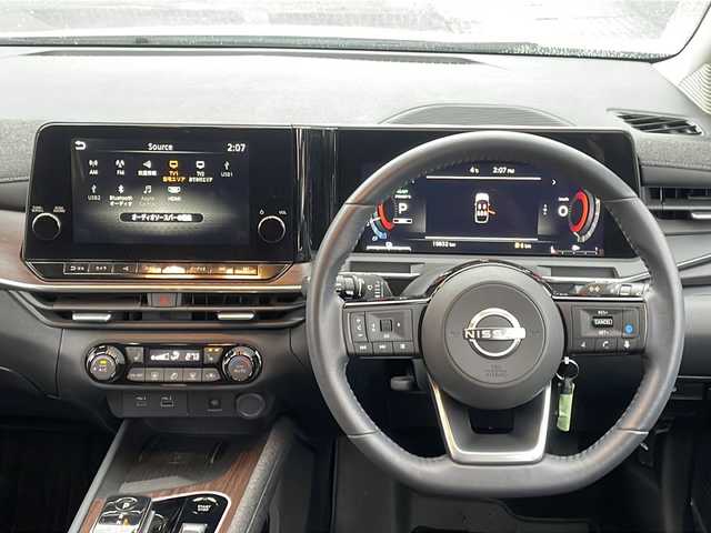 日産 オーラ G FOUR レザーエディション 福島県 2023(令5)年 1.1万km ピュアホワイトパール 4WD ワンオーナー 寒冷地仕様 純正9型ナビ フルセグTV Bluetooth 全方位モニター プロパイロット BOSEサウンド ETC オートライト LEDライト レーンキープ スマートキー